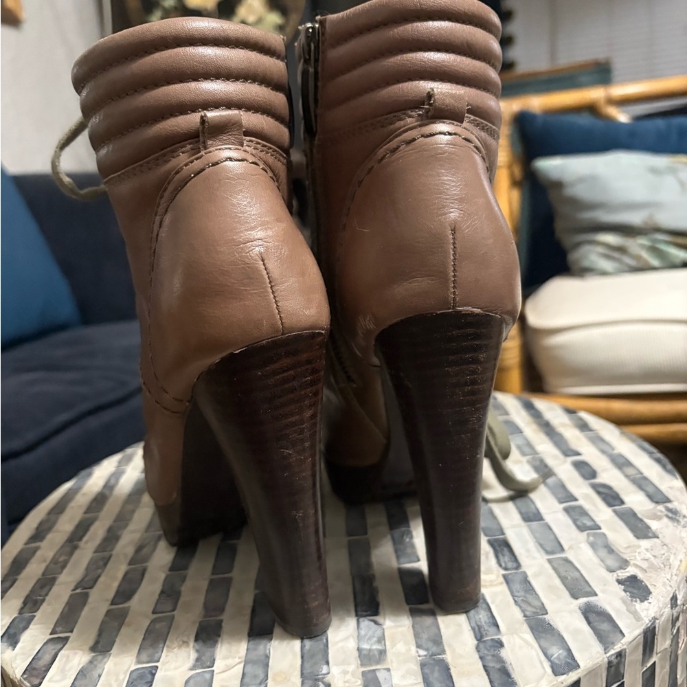 Donna Karen soft brown‎ leather winter boots size 7.5 - Picture 5 of 6